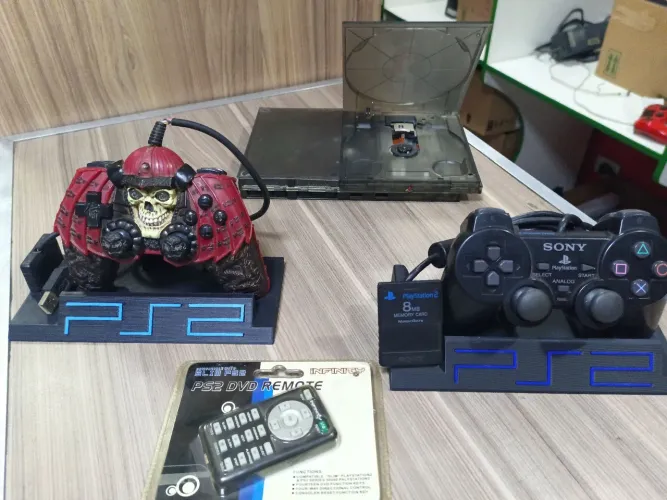 PS2 Slim completo + controle remoto DVD PS2