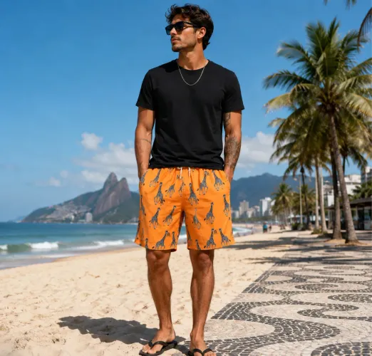 Short masculino P e M