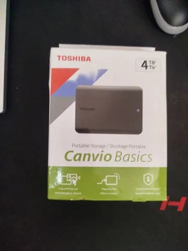 HD externo 4tb Toshiba cânvio básica novo na caixa.