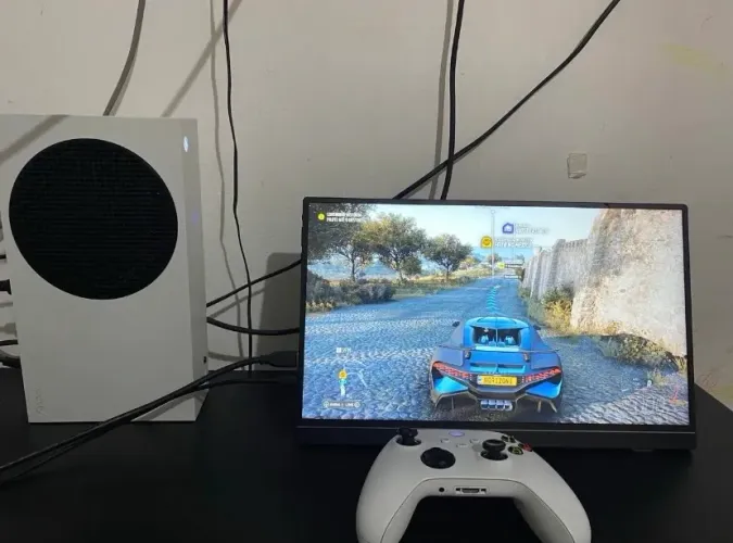 Xbox séries s + monitor portátil arzopa