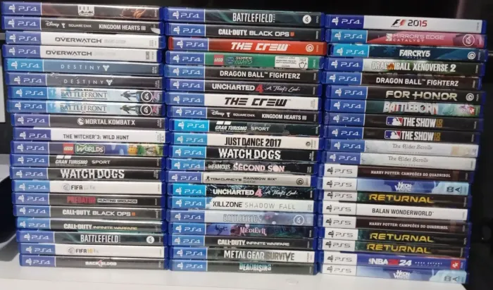 Lote 60 jogos ps4 e ps5
