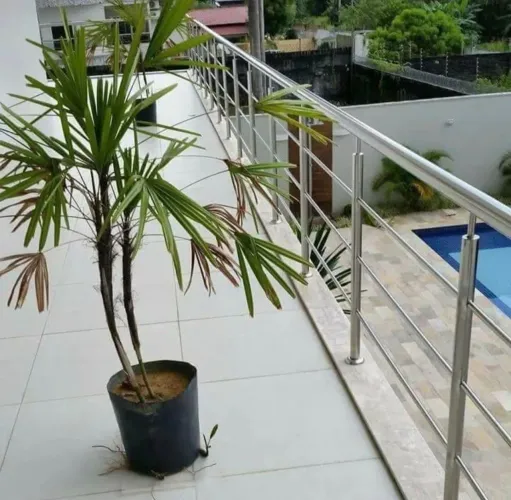 Corrimão e guarda corpo em aço inox