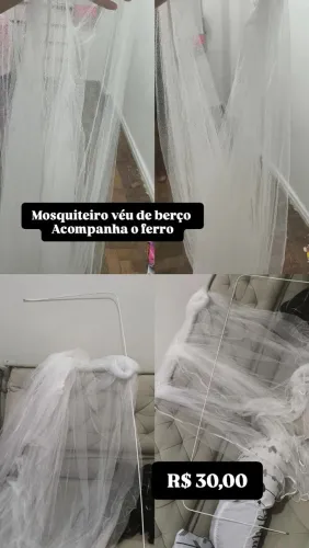 Mosquiteiro véu de berço