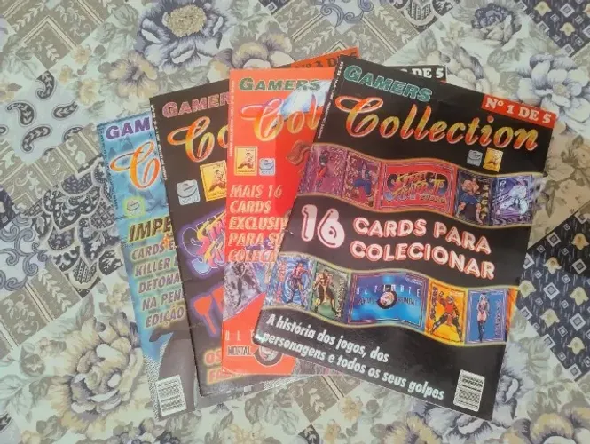 Revistas gamers collection 1 a 4 com cards