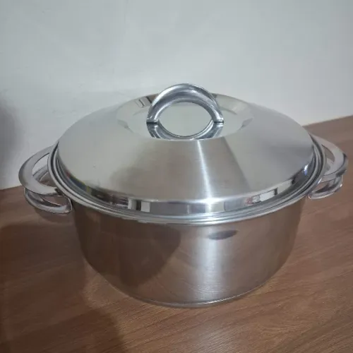 Tramontina Solar 24cm 4,7l Fundo Triplo indução Aço inox Panela Caçarola