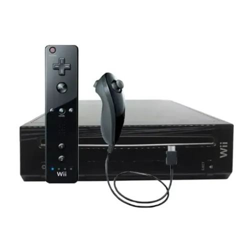 Nintendo Wii Preto + Mario Kart + 2 Controles + Volante+ Barra de sensor