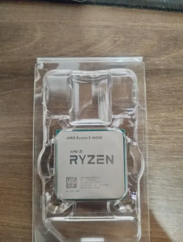 Ryzen 5 4600g, acompanha cooler e caixa 
