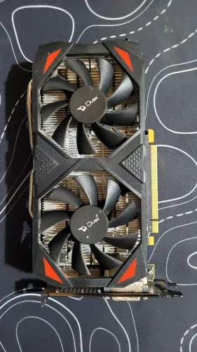 Placa de video rx580 com defeito