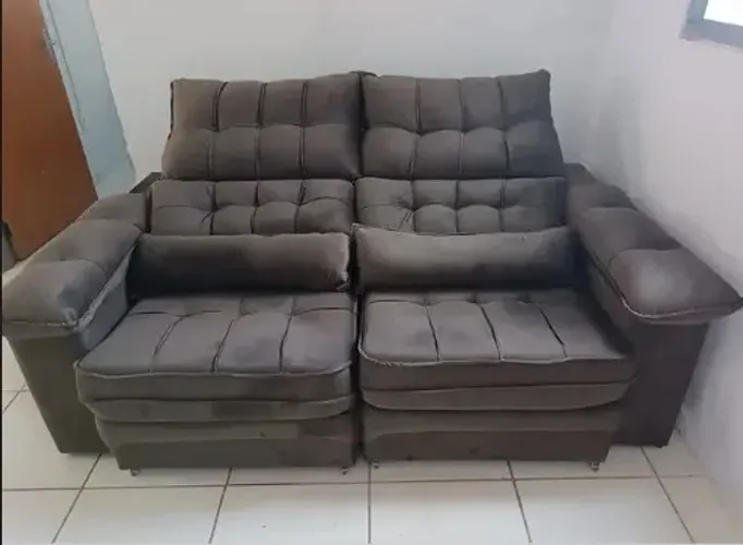 Estofado Poliana 2.00 metros Reclin/Retr - oferta imperdivel - apenas 2.089,00 Pix