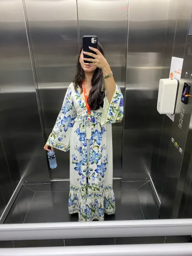 Vestido longo farm 