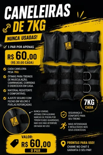 Caneleiras de 7 kg