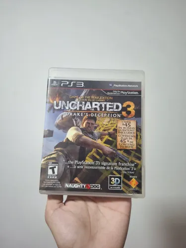 Uncharted 3 mídia física para PS3