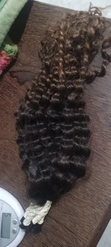 Cabelo humano cacho 2 ombre hair 100gr,55cm