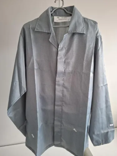 Jaleco Antiestatico Esd Cor Cinza Avental G Cinza G