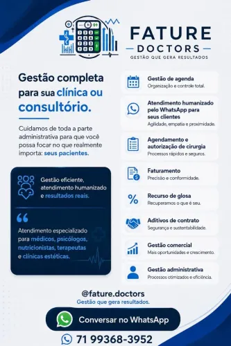 Gestão administrativa para clínica e consultorio 