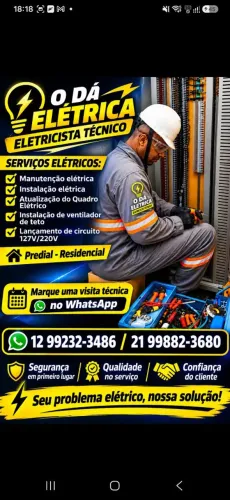 Eletricista Residencial Predial Manutenção Instalação reparos