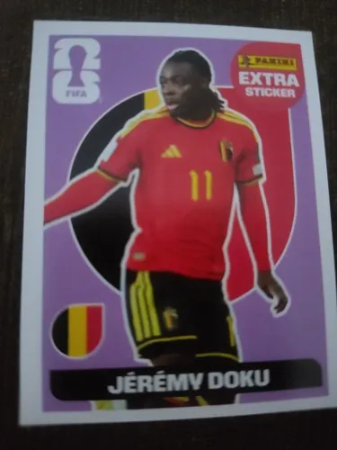 Jeremy Doku - Extra Sticker panini