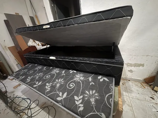 CAMA BAÚ SOLTEIRÃO COM AUXILIAR