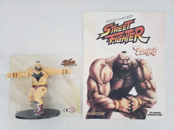 Personagem ZANGIEF coleção Street Fighter Deagostini - Lacrado + Fascículo