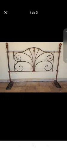 Vendo cabeceira de cama de ferro
