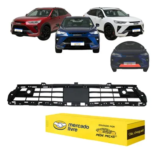 Grade Inferior Gwm Haval H6 Gt 2023 2024 2025 2026 Novo Preto Fosco