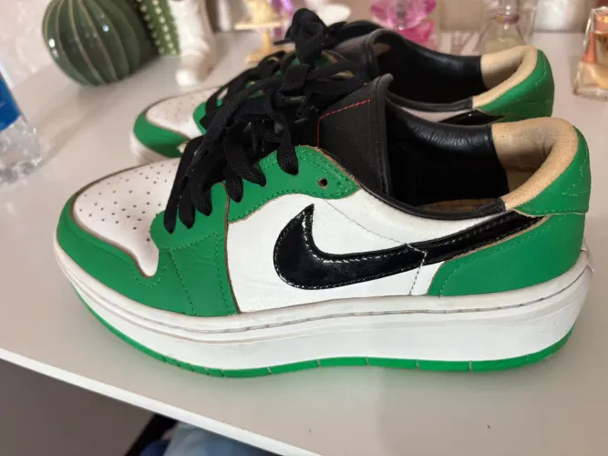 Tênis Nike Air Jordan 1 elevate low se lucky green