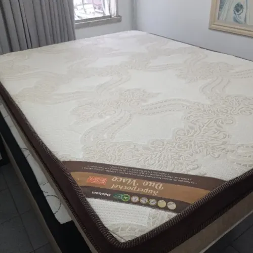 Colchão de molas ensacadas de Casal SuperPocket Duo Visco P52 Tamanho 1,88 x 1,38 x 0,31