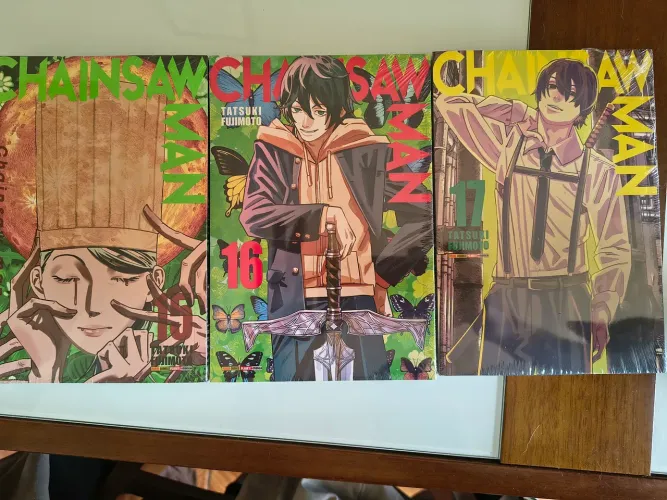 Manga Chainsaw Man volumes 15, 16, 17