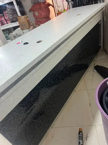 Balcão de Atendimento em MDF 2,20m p/ Loja ou Comércio - Com Gavetas e Espaço p/ PC