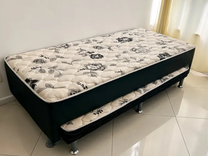 Bicama box conjugado Ortobom - Cama de Solteito com cama auxiliar