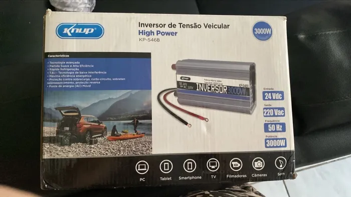 Inversor de Tensão Veicular Knup 3000W - Novo