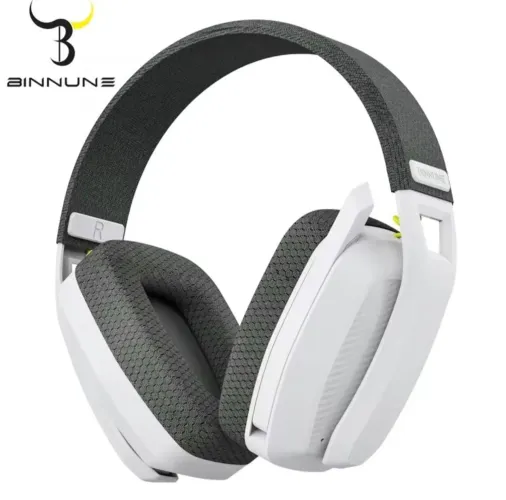 Headset binnune BW06 Branco e Preto