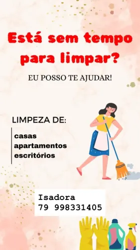 Faxina diária/pesada/ escritório