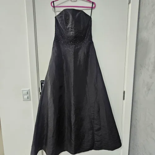 Vestido de Festa Vintage Preto Tam P