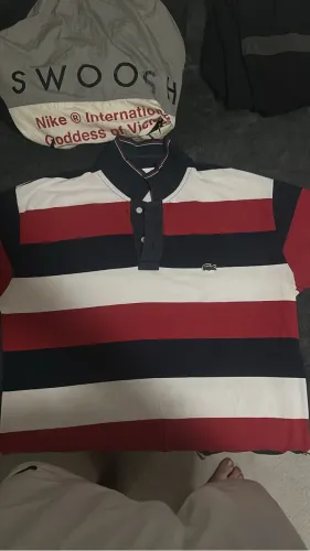 Polo Lacoste Original Listrada