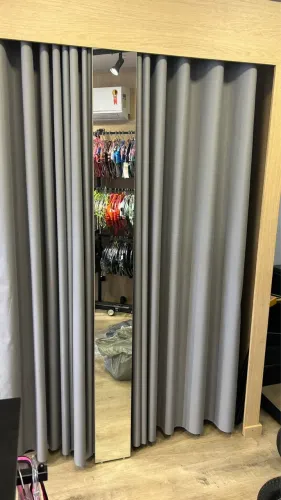 Cortina Provador de Loja Blackout Premium Cinza
