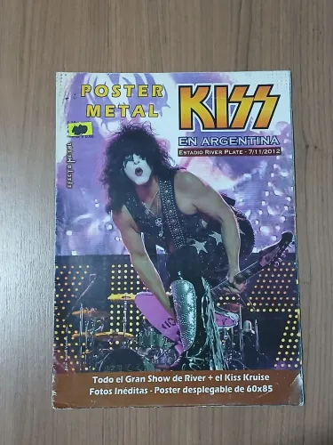 KISS Revista Poster Metal - KISS em Argentina (2012) + Pôster Gigante 60x85cm