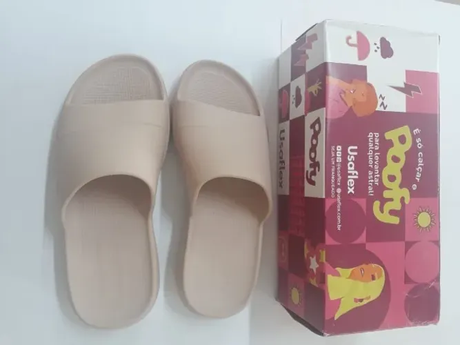 Chinelo Plataforma Soft Rose Usaflex Poofy - Tam. 39