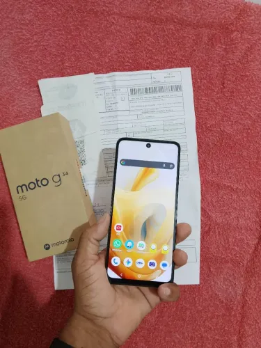 Moto G34 5g - 256gb (Vanilla Vegan Leather)