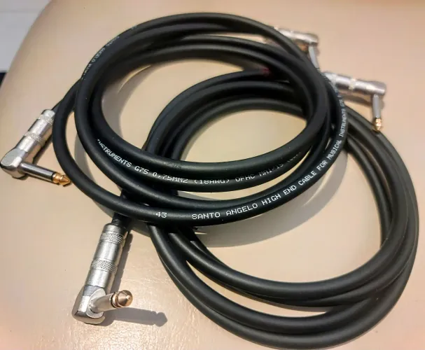 Cabo santo Angelo high end 2m Plug niquelado banhado a ouro Por $110 (cada)