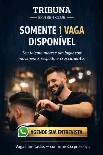 Oportunidade para Barbeiro - Tribuna Barber Club (Barro Preto - BH)