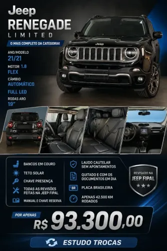 Jeep Renegade Limited 1.8 4X2 Flex 16V Aut. 2021