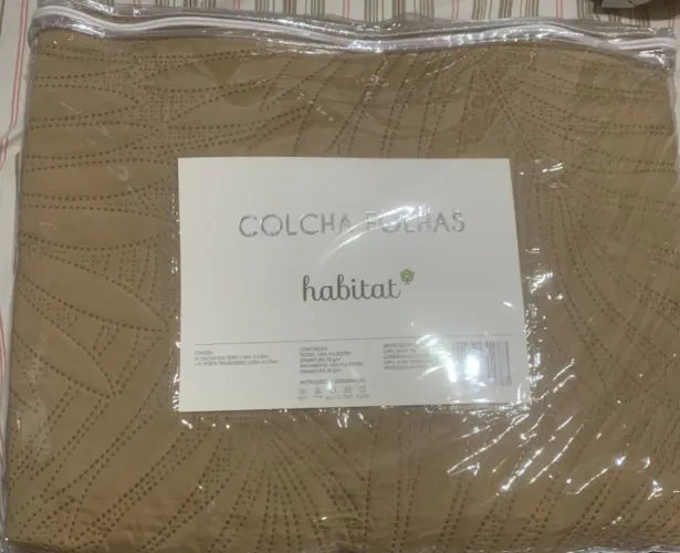 Colcha + fronha solteiro cor marrom