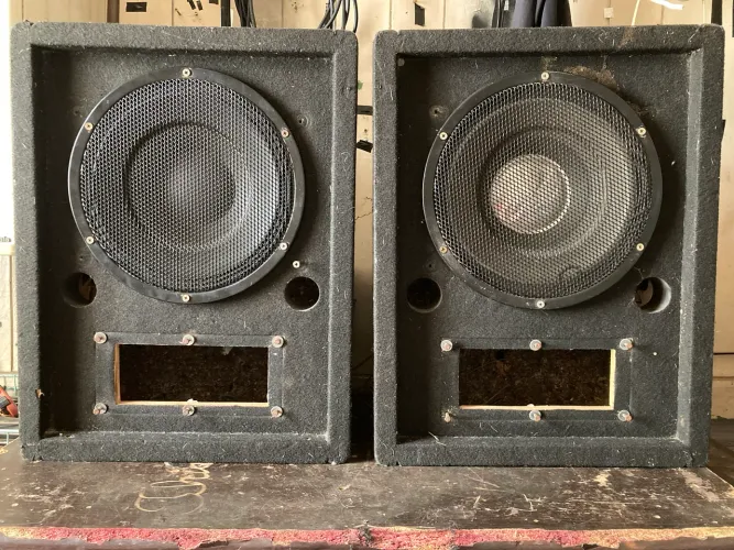 Caixas de som 12" cone seco.