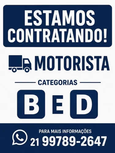 CONTRATO MOTORISTA IMEDIATO CATEGORIA(B,D)