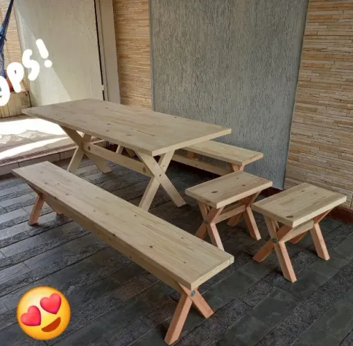 MESAS RUSTICAS NOVAS / 2 METROS / 1.500,00