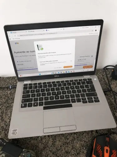 TROCO NOTEBOOK DELL, PROCESSADOR INTEL CORE I5 10U, 8 G MEMÓRIA RAM DDR 4, 238 G