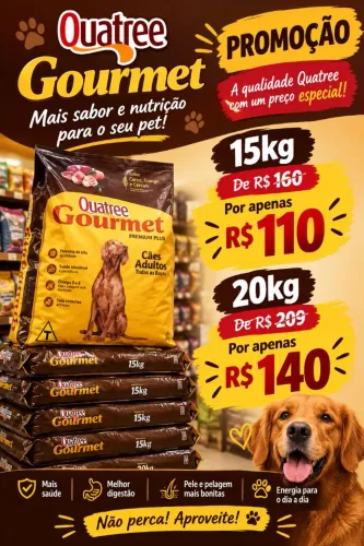 Ração Quatree Gourmet Adulto