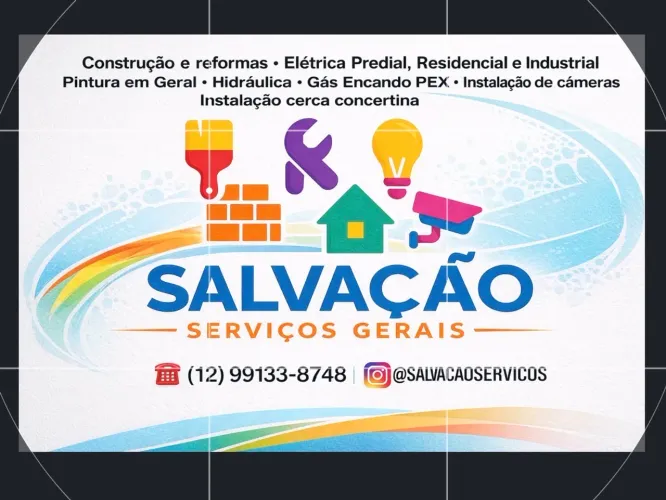 Construção Reformas em Geral-Elétrica, Hidráulica,Pintura,Câmeras, imobiliárias Taubaté-SP