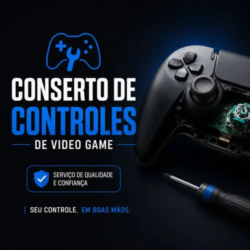Conserto de controles de video game 